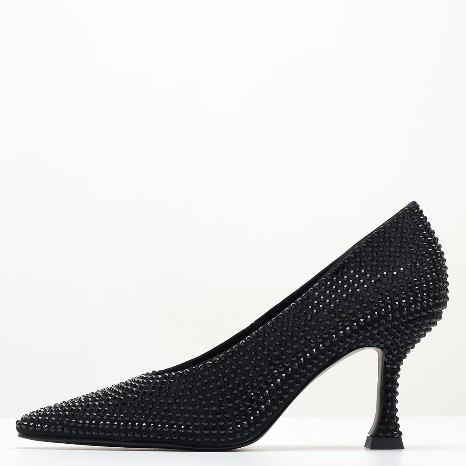 Γυναικείες Γόβες & Peeptoes Ψηλές M3665 Μαύρο Strass Mortoglou