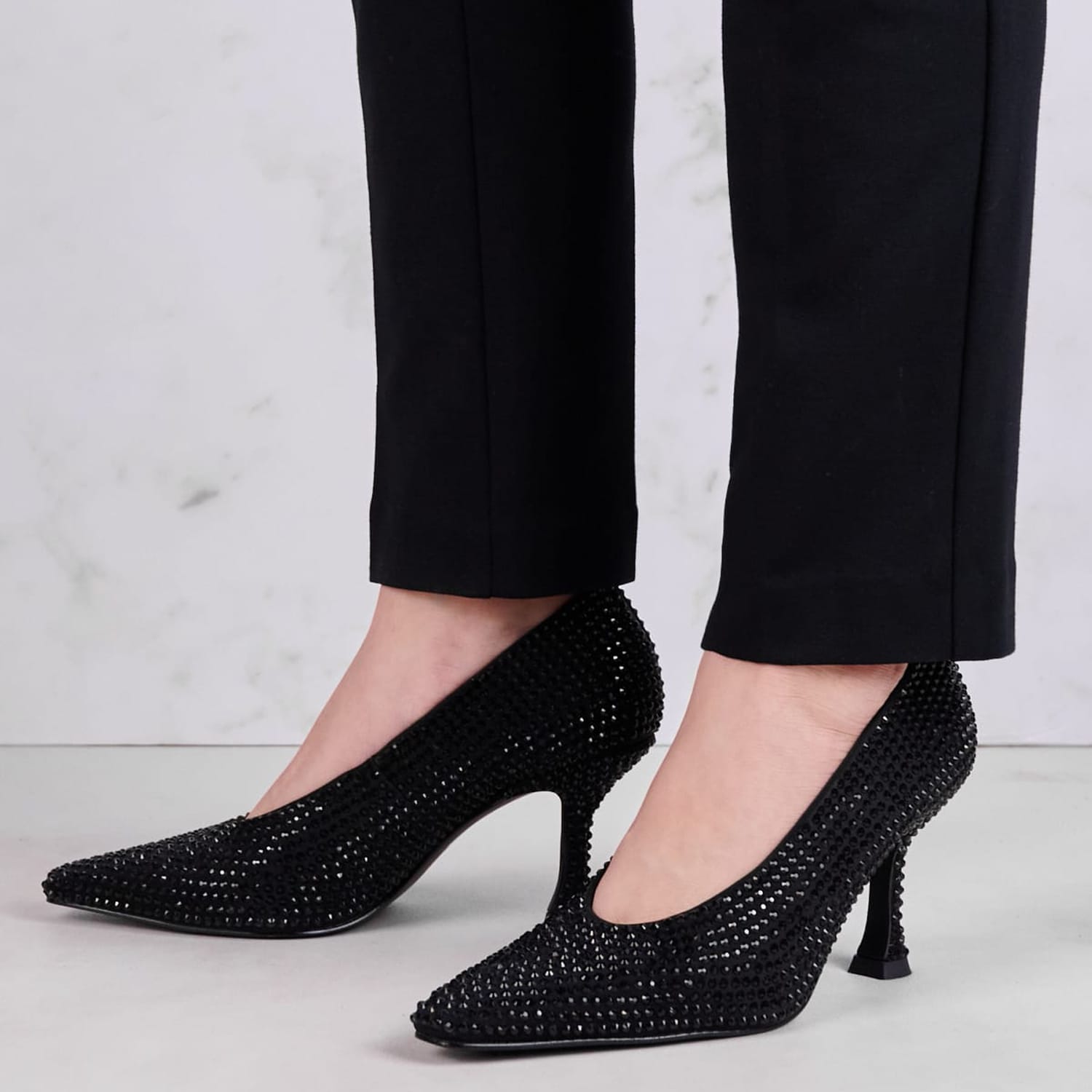 Γυναικείες Γόβες & Peeptoes Ψηλές M3665 Μαύρο Strass Mortoglou Γυναικείες Γόβες & Peeptoes Ψηλές M3665 Μαύρο Strass Mortoglou