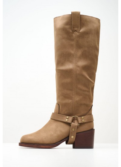 Women Boots M3836.Sd Taupe ECOsuede Mortoglou