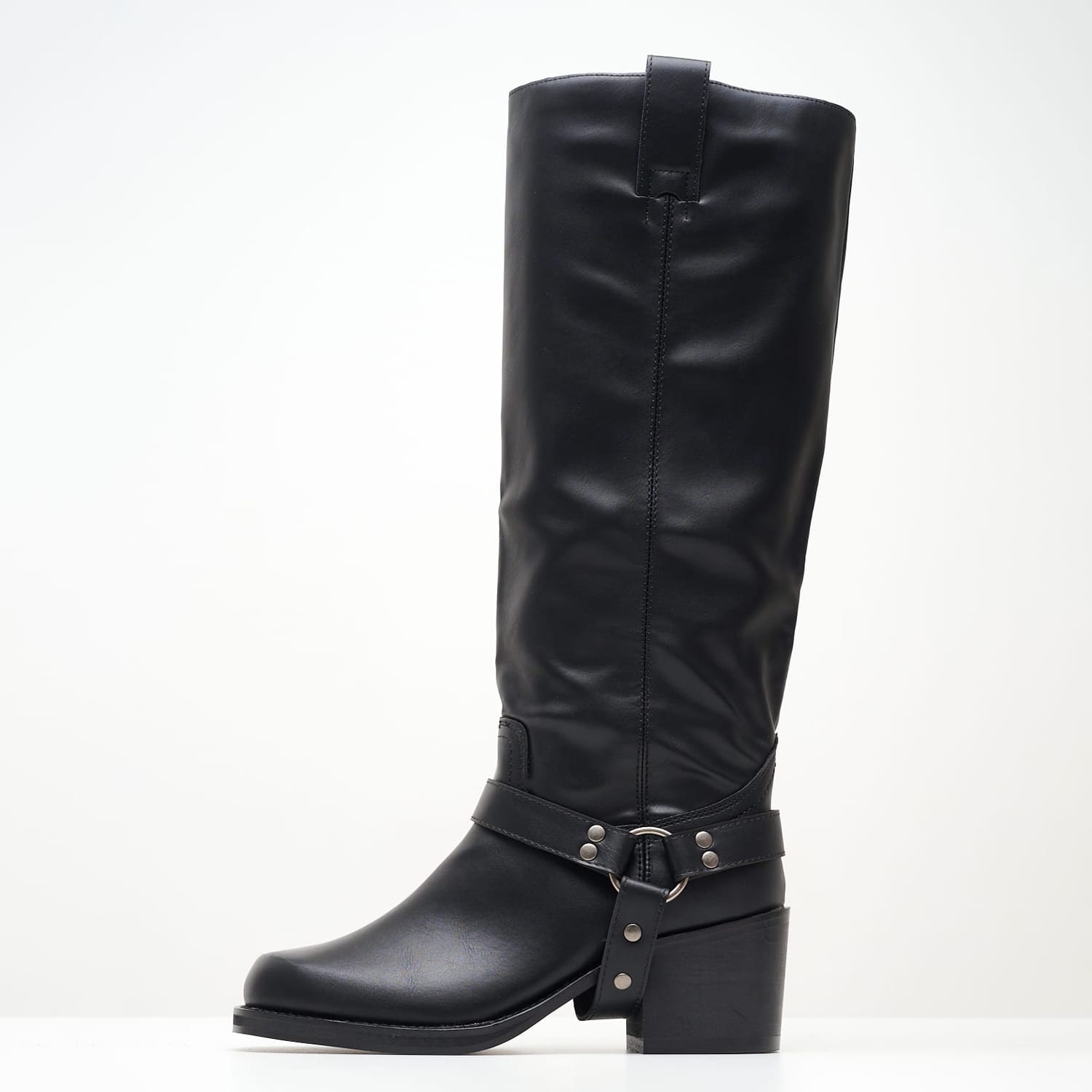 Γυναικείες Μπότες M3836 Μαύρο ECOleather Mortoglou