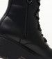 Γυναικεία Μποτάκια Boot.Chunky Μαύρο Δέρμα Tommy Hilfiger