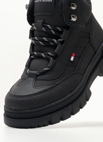 Παιδικά Παπούτσια Casual Sneaker.Girl Άσπρο Ύφασμα Tommy Hilfiger