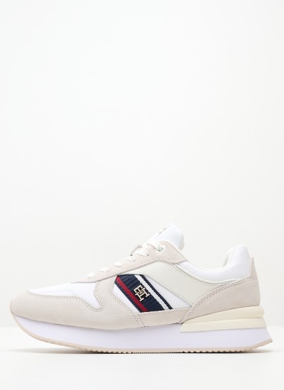 Γυναικεία Παπούτσια Casual Highcut.Basket Multi Δέρμα Tommy Hilfiger