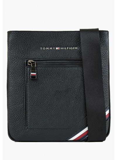 Men Bags Centr.Cross Black ECOleather Tommy Hilfiger