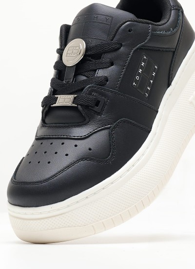 Γυναικεία Παπούτσια Casual Highcut.Basket Multi Δέρμα Tommy Hilfiger
