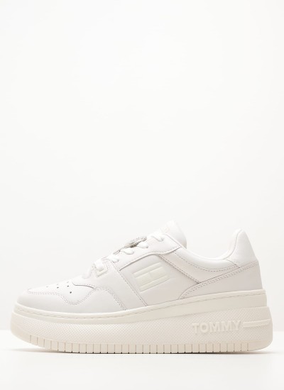 Γυναικεία Παπούτσια Casual Highcut.Basket Multi Δέρμα Tommy Hilfiger