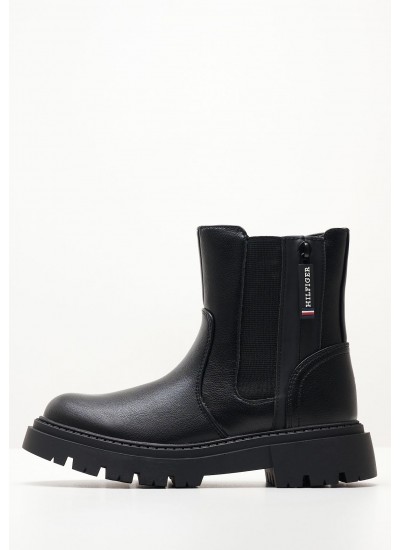 Kids Boots Chelsea.Boot Black ECOleather Tommy Hilfiger