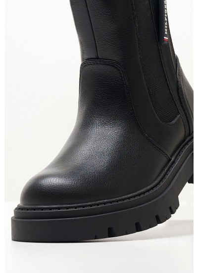 Kids Boots Chelsea.Boot Black ECOleather Tommy Hilfiger