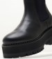 Women Boots Chelsea.Sock Black Leather Tommy Hilfiger