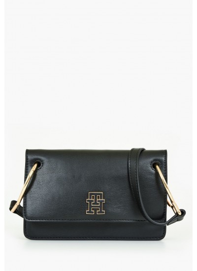 Women Bags Chic.Cross Black ECOleather Tommy Hilfiger