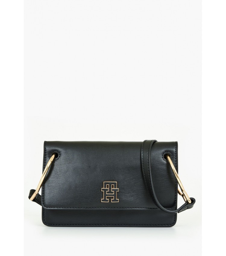 Women Bags Chic.Cross Black ECOleather Tommy Hilfiger