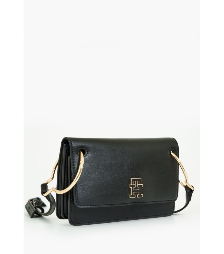 Women Bags Chic.Cross Black ECOleather Tommy Hilfiger