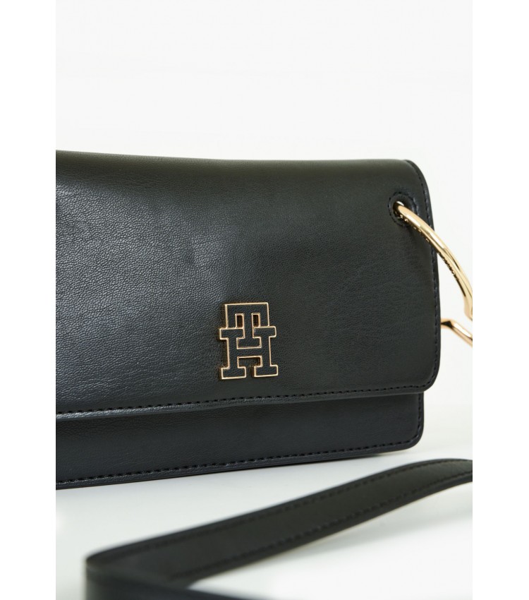 Women Bags Chic.Cross Black ECOleather Tommy Hilfiger