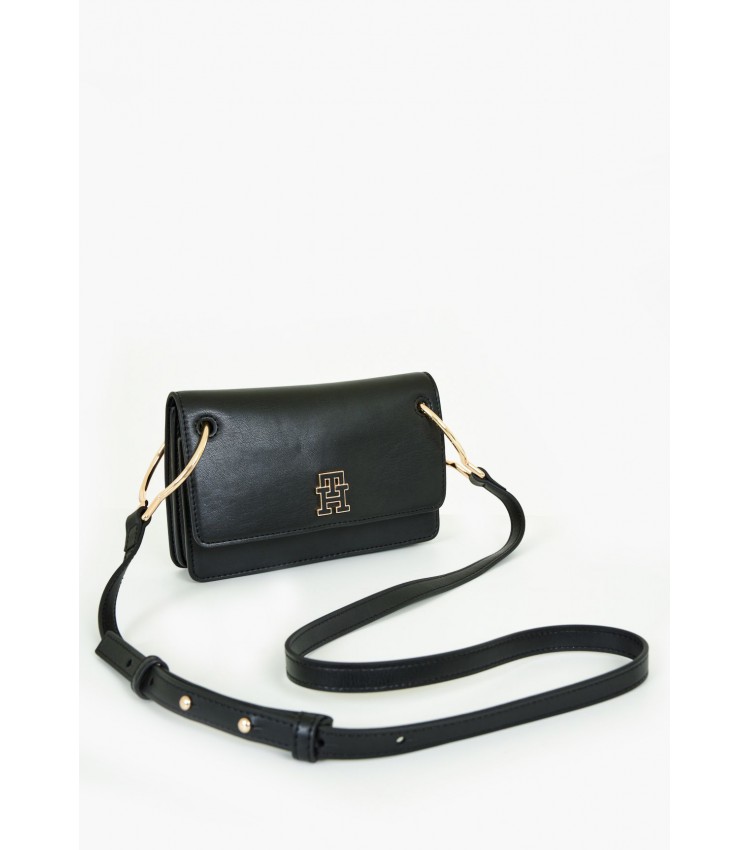 Women Bags Chic.Cross Black ECOleather Tommy Hilfiger