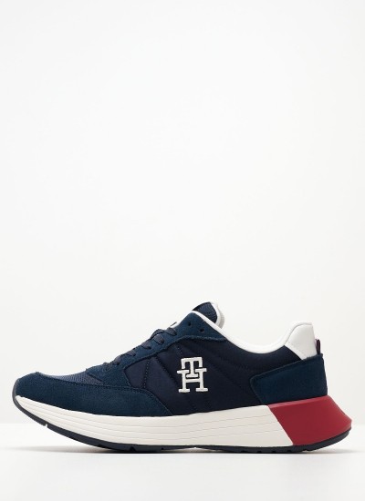 Ανδρικά Παπούτσια Casual U.Spherica.E Μπλε Δέρμα Geox
