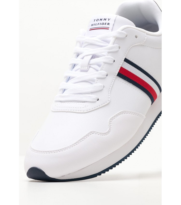 Men Casual Shoes Core.Runner White ECOleather Tommy Hilfiger