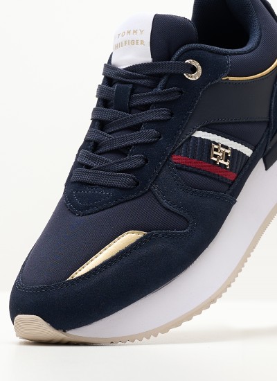 Γυναικεία Παπούτσια Casual Highcut.Basket Multi Δέρμα Tommy Hilfiger