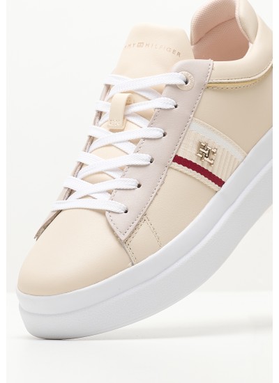 Ανδρικά Παπούτσια Casual Retro.Basket Μαύρο Δέρμα Tommy Hilfiger