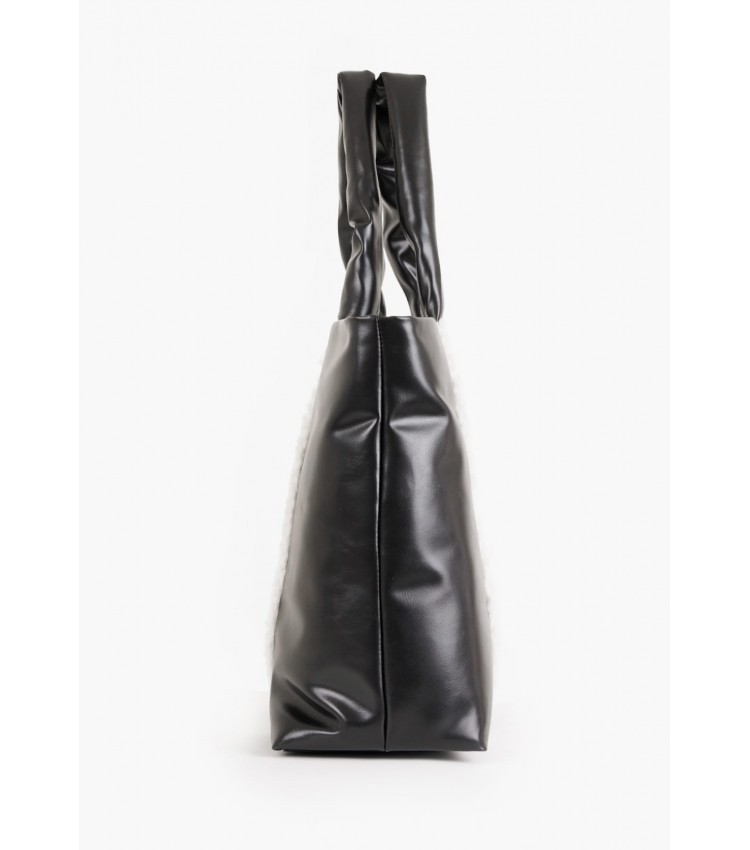 Women Bags Cosy.Sherpa Black ECOleather Tommy Hilfiger