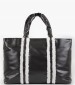 Women Bags Cosy.Sherpa Black ECOleather Tommy Hilfiger