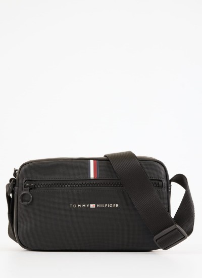 Ανδρικά Καπέλα Tjm.College Μαύρο Βαμβάκι Tommy Hilfiger