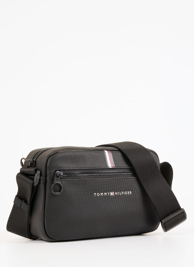 Ανδρικά Καπέλα Tjm.College Μαύρο Βαμβάκι Tommy Hilfiger