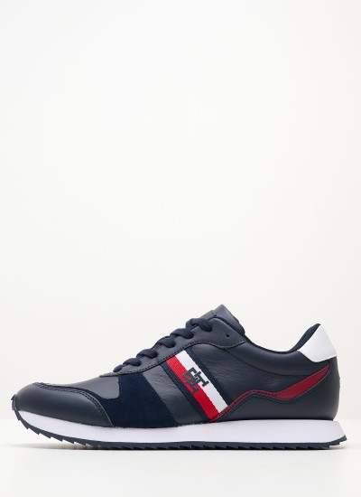 Ανδρικά Παπούτσια Casual U.Spherica.E Μπλε Δέρμα Geox