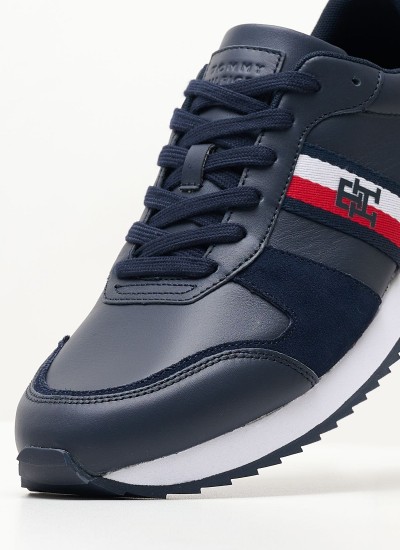 Ανδρικά Παπούτσια Casual U.Spherica.E Μπλε Δέρμα Geox
