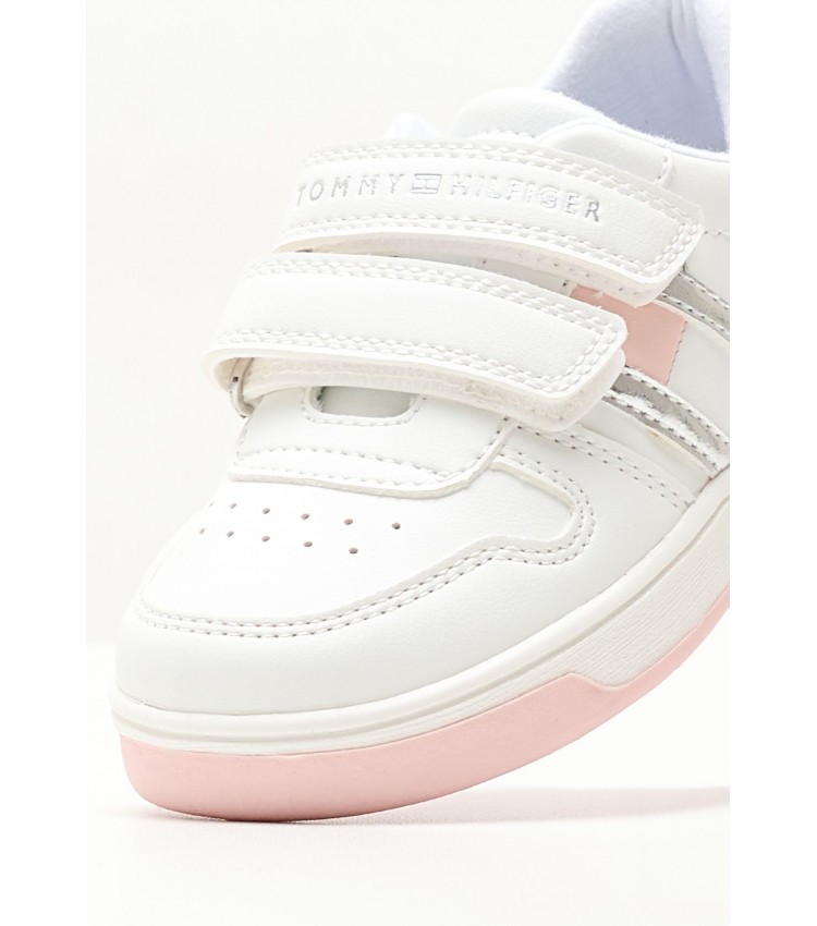Kids Casual Shoes Flag.Cut.Sneak White ECOleather Tommy Hilfiger