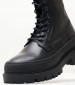 Women Boots Foxing.Leatherboot Black Leather Tommy Hilfiger