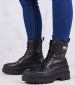 Women Boots Foxing.Leatherboot Black Leather Tommy Hilfiger