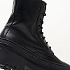 Γυναικεία Μποτάκια Foxing.Leatherboot Μαύρο Δέρμα Tommy Hilfiger Γυναικεία Μποτάκια Foxing.Leatherboot Μαύρο Δέρμα Tommy Hilfiger