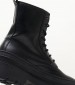 Women Boots Foxing.Leatherboot Black Leather Tommy Hilfiger