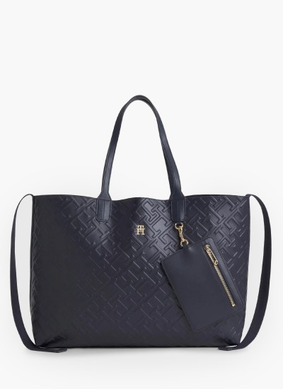 Γυναικείες Τσάντες Duffle.Quilt Μπλε ECOleather Tommy Hilfiger