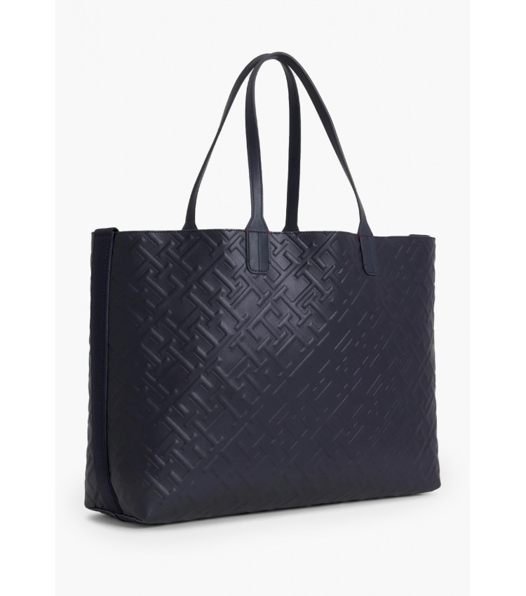 Women Bags Iconic.Th Blue ECOleather Tommy Hilfiger