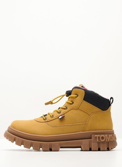 Παιδικά Μποτάκια A147X Καφέ Δέρμα Καστόρι Timberland