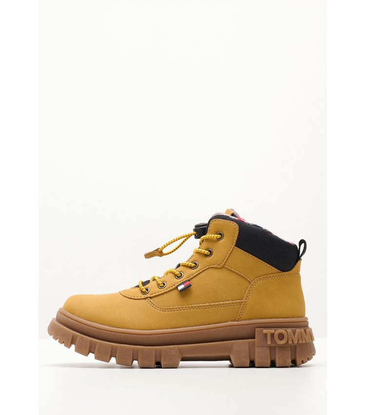 Kids Boots L.Bootie Yellow ECOleather Tommy Hilfiger