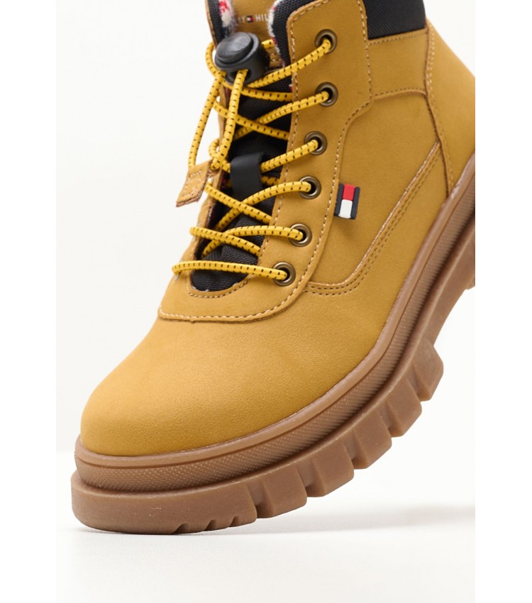 Kids Boots L.Bootie Yellow ECOleather Tommy Hilfiger