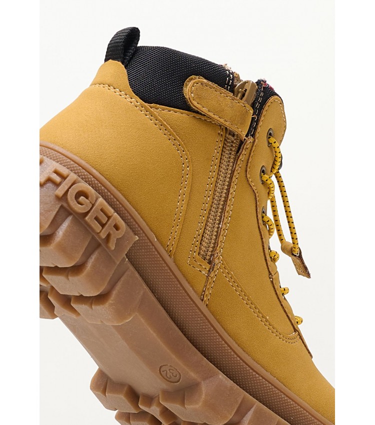 Kids Boots L.Bootie Yellow ECOleather Tommy Hilfiger