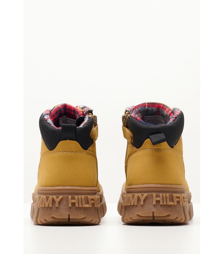 Kids Boots L.Bootie Yellow ECOleather Tommy Hilfiger