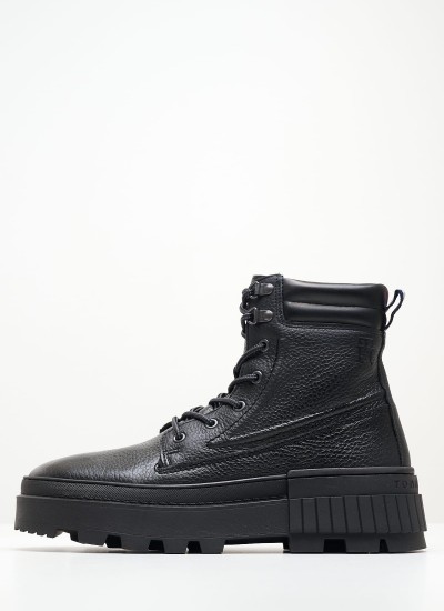 Men Shoes M4972.GLM Black Leather Boss shoes