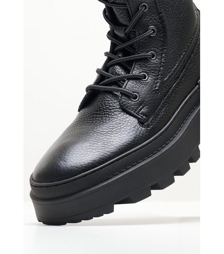 Men Boots Lth.Boot Black Leather Tommy Hilfiger