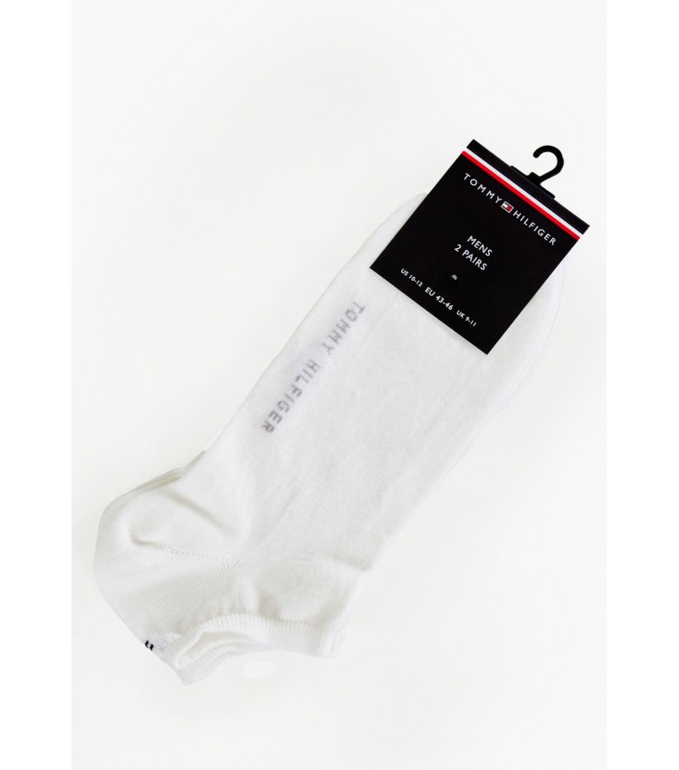 Men Socks Men.Sneaker White Cotton Tommy Hilfiger