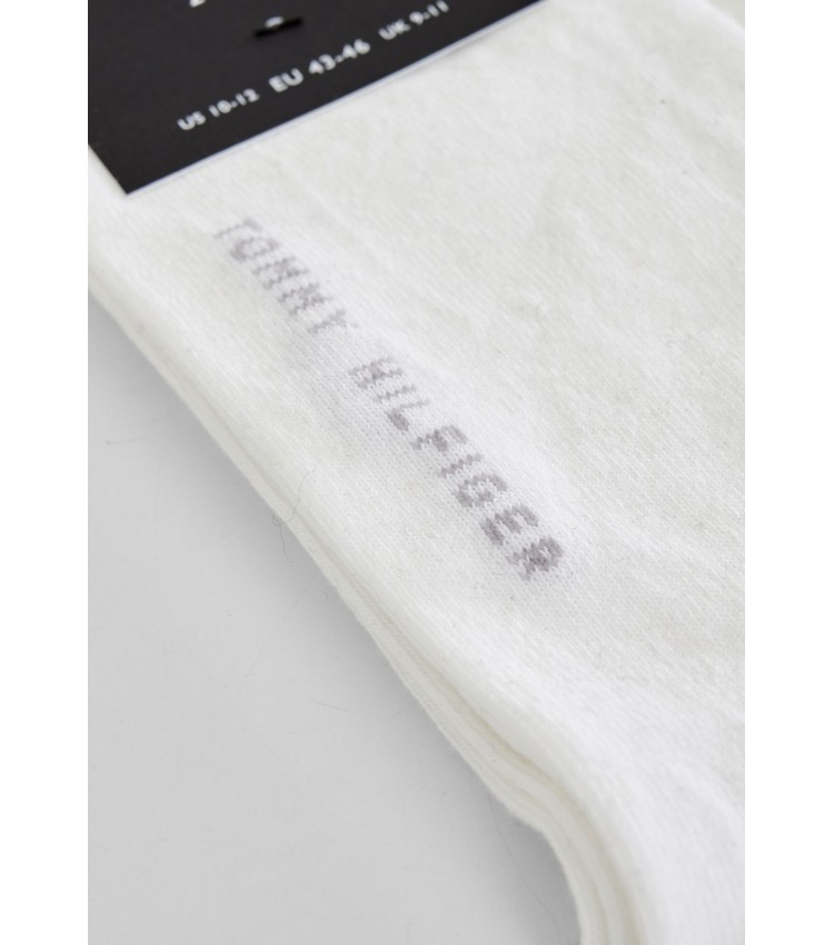 Men Socks Men.Sneaker White Cotton Tommy Hilfiger