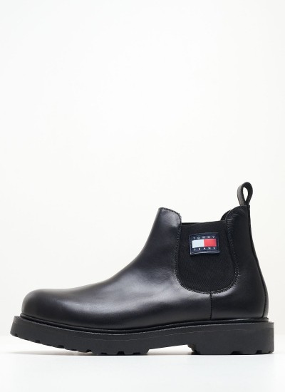 Ανδρικά Καπέλα Tjm.College Μαύρο Βαμβάκι Tommy Hilfiger
