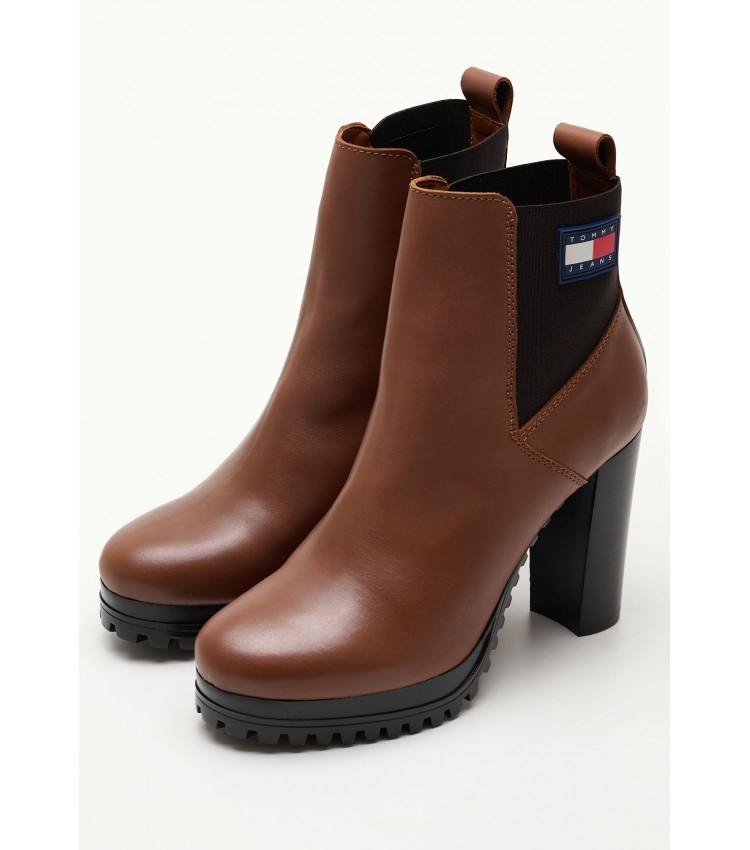 Women Boots New.Ess.High Tabba Leather Tommy Hilfiger