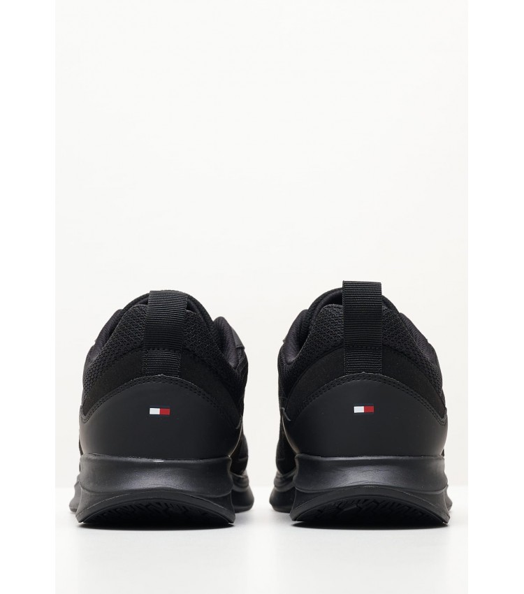 Ανδρικά Παπούτσια Casual Premium.Lightweight Μαύρο Ύφασμα Tommy Hilfiger