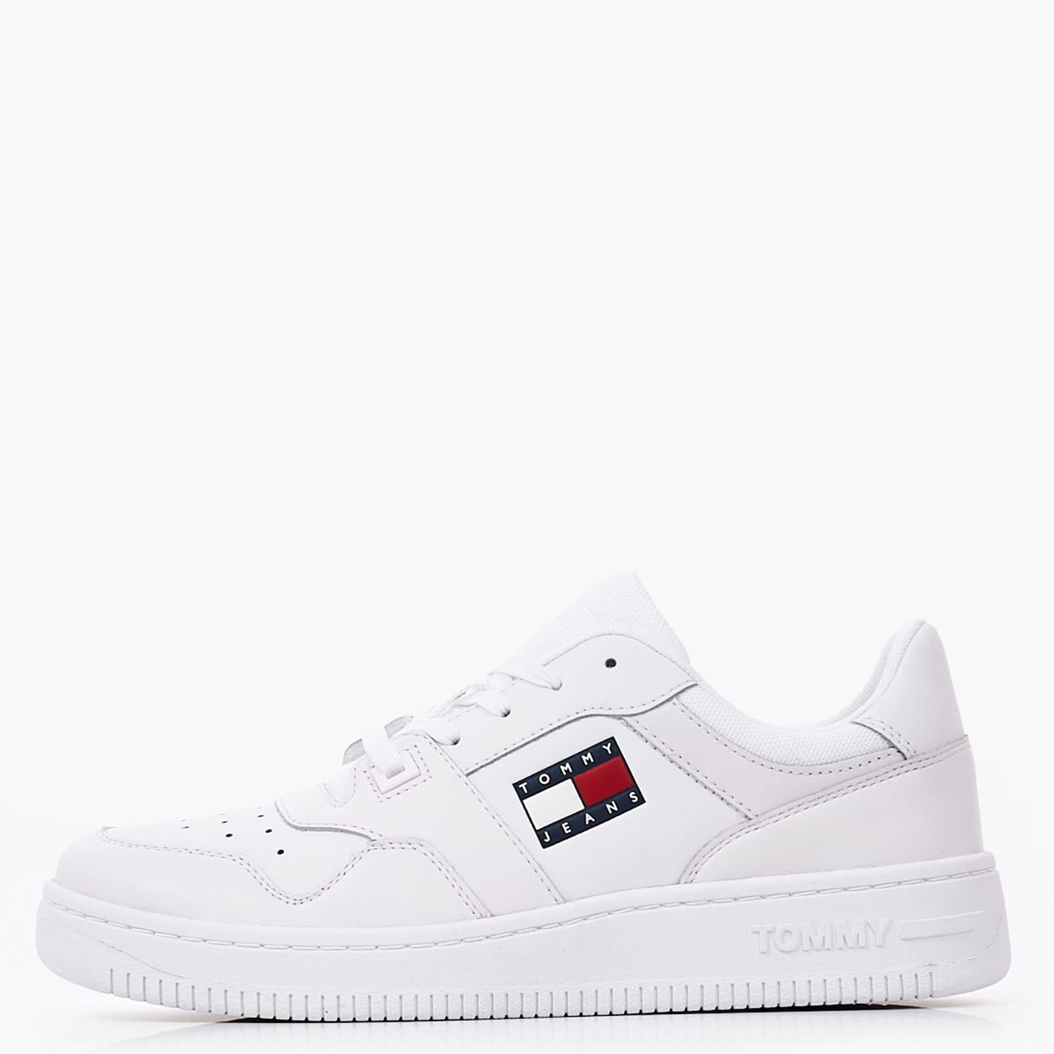 Γυναικεία Παπούτσια Casual Retro.Basket.Wmn Άσπρο Δέρμα Tommy Hilfiger