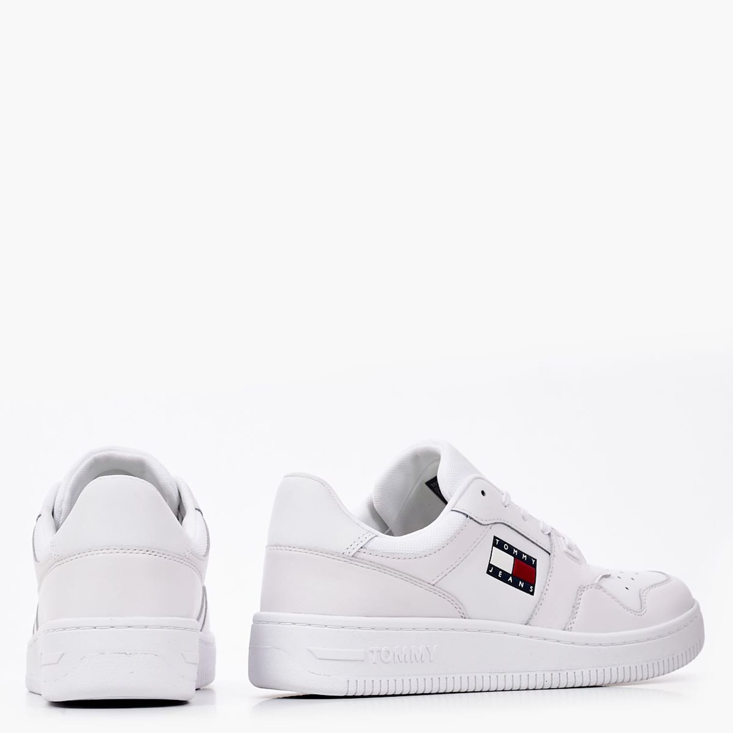 Γυναικεία Παπούτσια Casual Retro.Basket.Wmn Άσπρο Δέρμα Tommy Hilfiger Γυναικεία Παπούτσια Casual Retro.Basket.Wmn Άσπρο Δέρμα Tommy Hilfiger