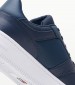 Men Casual Shoes Retro.Basket Blue Leather Tommy Hilfiger